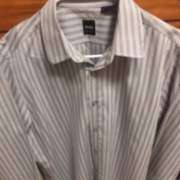 Men's L/S  Hugo Boss Shirt  Size L  Regular Fit - Picture 2 of 12